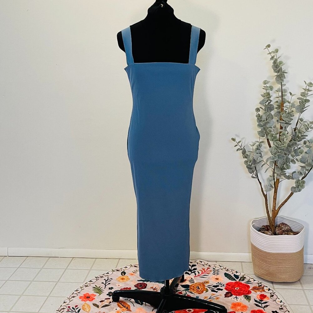 Blue Bodycon Maxi Dress, NWT Size 10